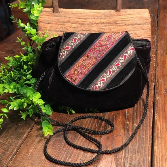 Velvet Satin Mini Shoulder Bag Casual Evening Satin Lined Purse - Picture 4 of 14